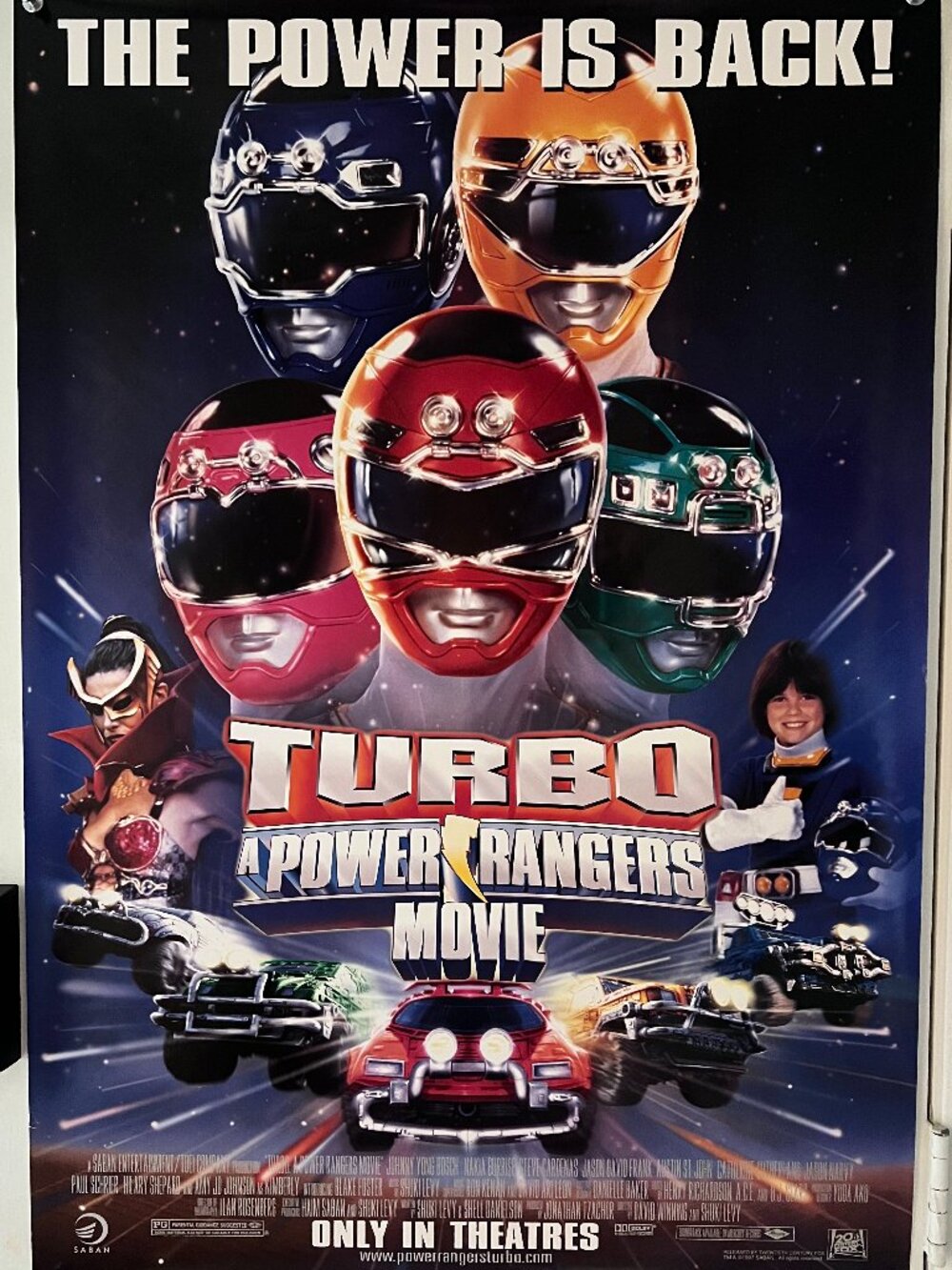 TURBO: A POWER RANGERS MOVIE (1997) - ORIGINAL SINGLE SIDED MOVIE POSTER